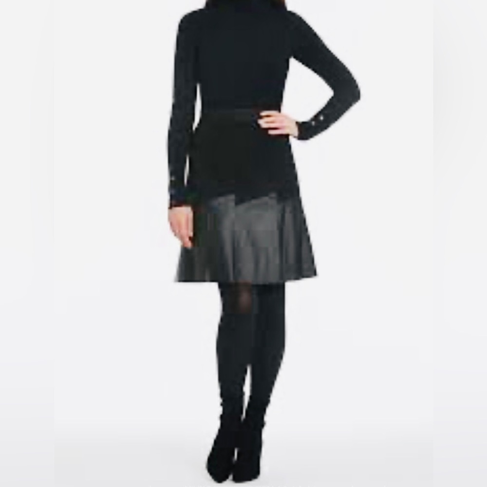 J'ENVIE NEW YORK BLACK FAUX LEATHER Size 4